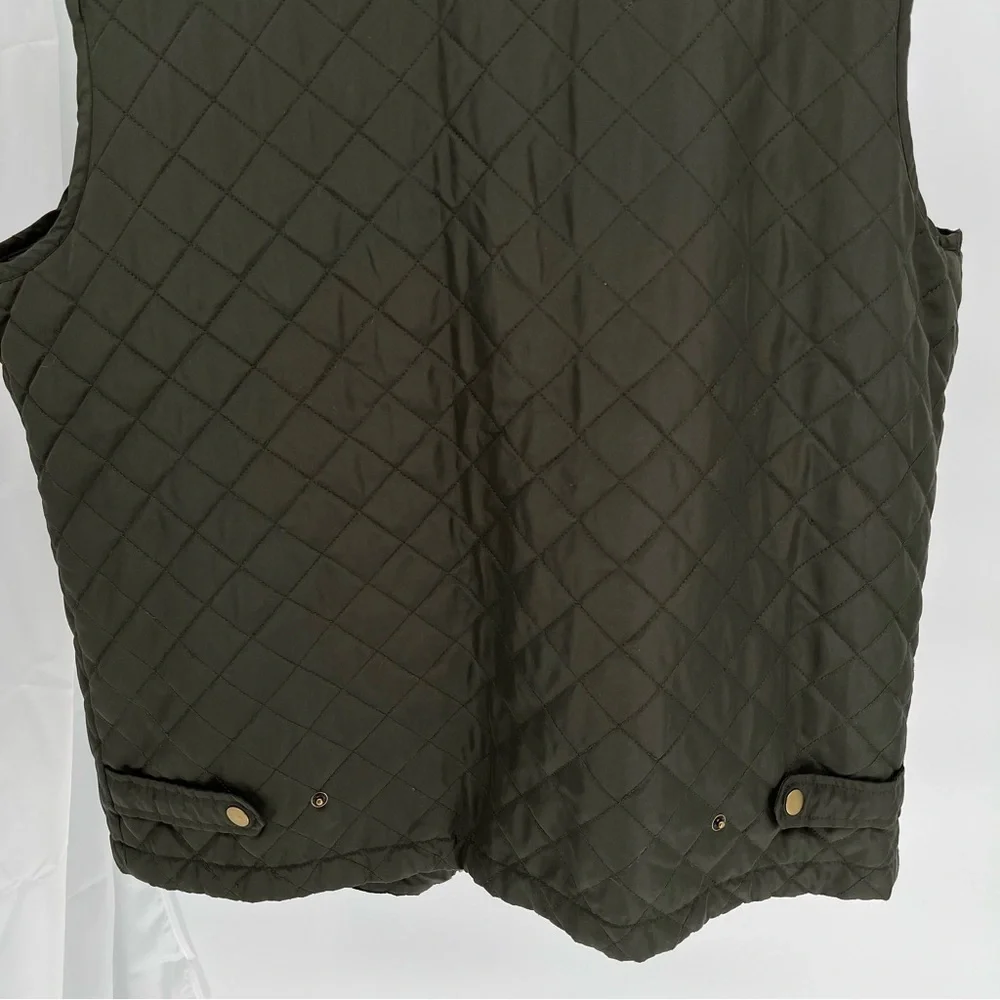 Boulder Creek Men’s Quilted Vest Size XLT Lightweight Outerweight Hiking Green